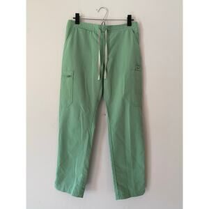 FIGS Jade Green Yola Straight Leg Scrub Pants Uniform Nurse Dr. Women size Small